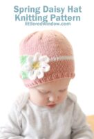 small Spring-Flower-Daisy-Hat-Knitting-Pattern-074b-littleredwindow