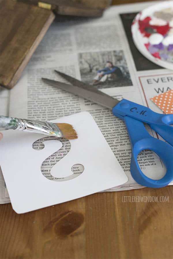 DIY Spring Rainbow Sign, make a cute hinged wooden sign to celebrate SPRING! | littleredwindow.com