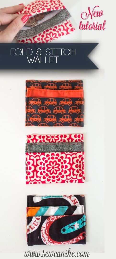 DIY wallet that's super easy to make from Sew Can She