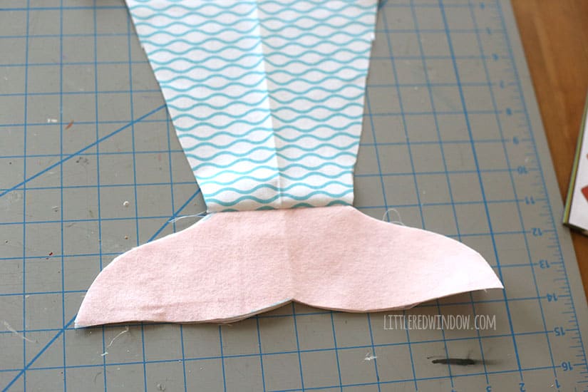 Sew an adorable Mermaid Stroller Blanket for your baby! | littleredwindow.com