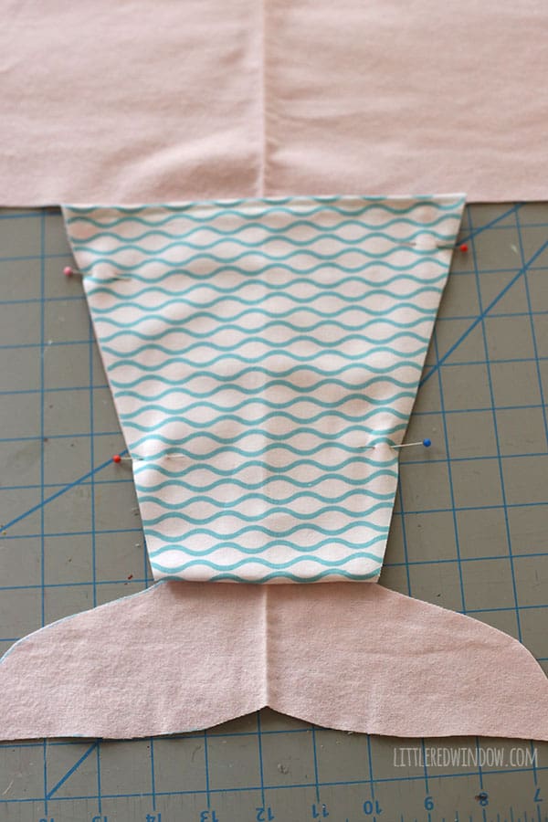 Sew an adorable Mermaid Stroller Blanket for your baby! | littleredwindow.com