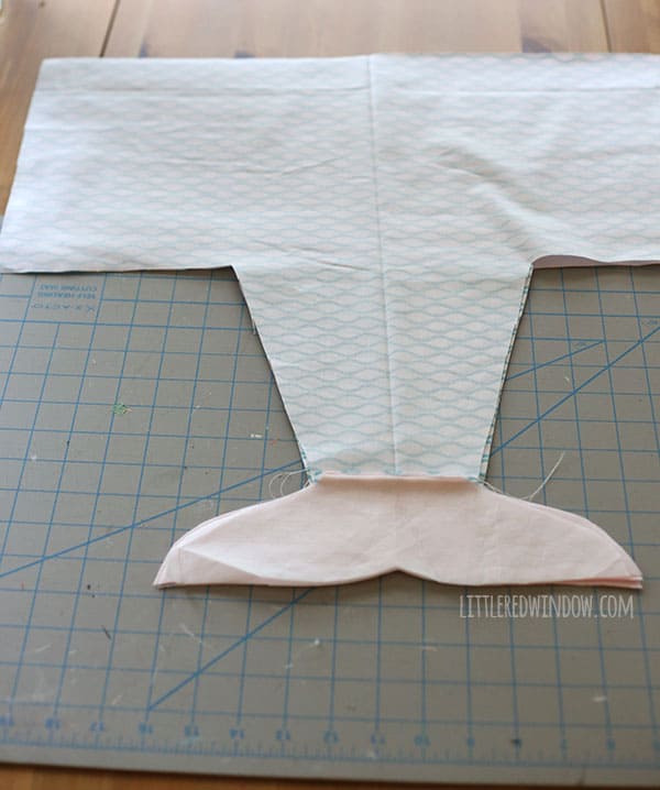 Sew an adorable Mermaid Stroller Blanket for your baby! | littleredwindow.com