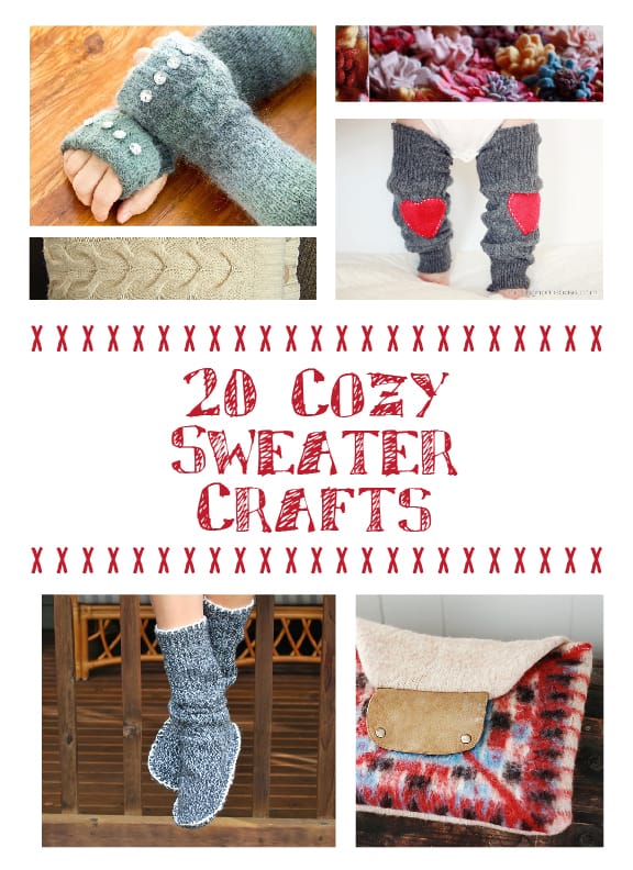 Cuddle up with this collection of Cozy Sweater Crafts! | littleredwindow.com