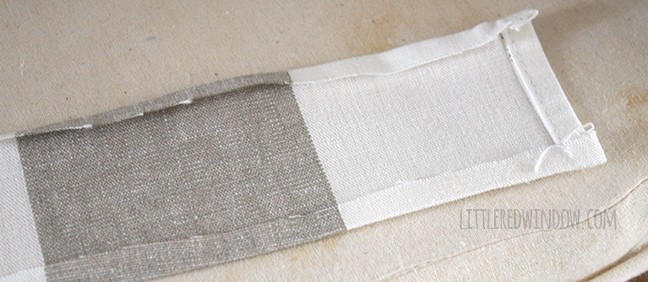 1 Hr. Tea Towel Tote Bag Tutorial | littleredwindow.com | Awesome tutorial to make a simple tote bag from tea towels in under and hour!